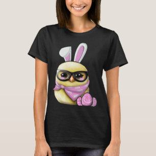 Frohe Ostern Süßes Huhn Hase Kaninchen Ohren Küken T-Shirt