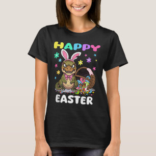 Frohe Ostern T-Rex Dinosaurier Süßigkeiten Bogen O T-Shirt
