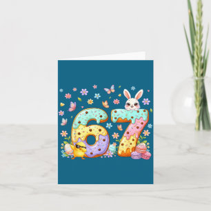 Frohe Ostern Tag 67 Hase Sechs Sieben Ostern 6 7 K Karte