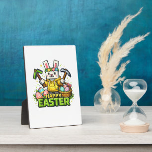 Frohe Ostern Tag Hase Ei Gamer Video Fotoplatte
