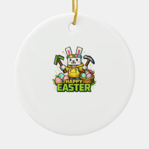 Frohe Ostern Tag Hase Ei Gamer Videospiel Kinder M Keramik Ornament