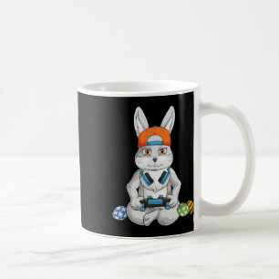 Frohe Ostern Tag Hase Ei Lustig Jungen Mädchen Kin Kaffeetasse
