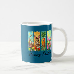 Frohe Ostern Tag Hase Eier Korb Eier Suche lustig Kaffeetasse