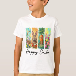 Frohe Ostern Tag Hase Eier Sket Ostereiersuche Lus T-Shirt