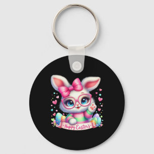 Frohe Ostern Tag Hase Eier Süße Frohe Ostern Häsch Schlüsselanhänger