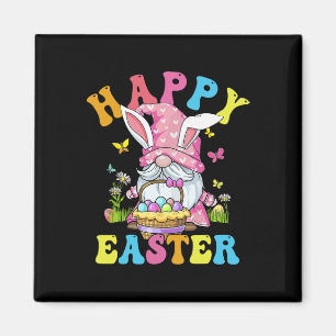 Frohe Ostern Tag Hase Gnom Umarmen Ostereier Gnom Magnet