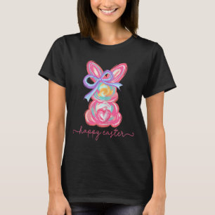 Frohe Ostern Tag Hase Kaninchen Pinselstrich Tee W