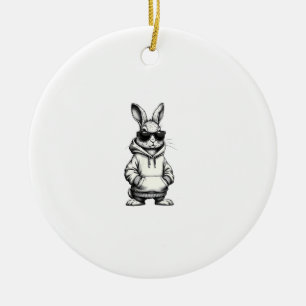 Frohe Ostern Tag Hase Ostern Jungen Mädchen Teenag Keramik Ornament