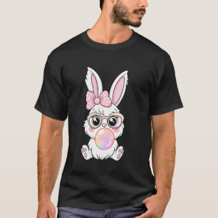 Frohe Ostern Tag Hase Süß Kaninchen Gesicht Tie Dy T-Shirt