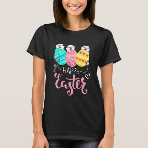 Frohe Ostern Tag Pflegende Süße Hase Ei Krankensch T-Shirt