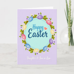 Frohe Ostern Tochter Sohn Karte