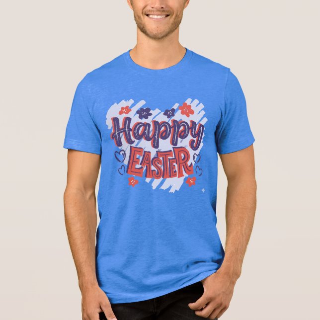 FROHE OSTERN Tri-Blend SHIRT (Vorderseite)