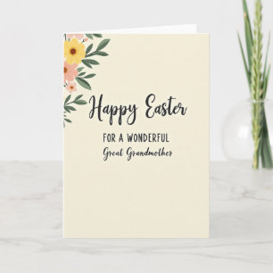Frohe Ostern Urgroßmutter Karte