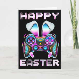Frohe Ostern Videospiel-Controller Lustiger Gamer- Karte