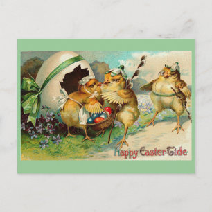 Frohe Ostern Vintage Feiertagspostkarte