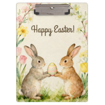 Frohe Ostern Vintage-Hasen mit Ei