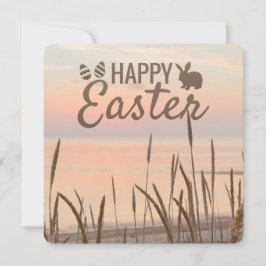 Frohe Ostern von den Dünen des Lowcountry-Strandes Feiertagskarte