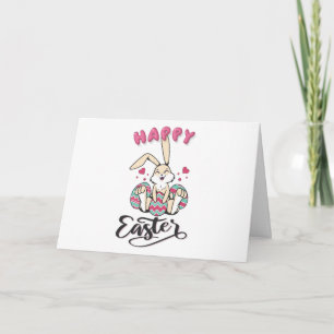 Frohe Ostern von einem niedlichen Osterhasen Karte
