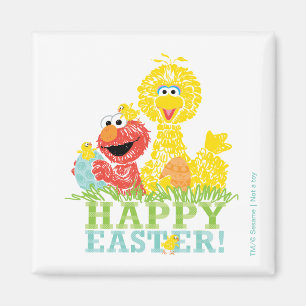 Frohe Ostern von Elmo & Big Bird Magnet