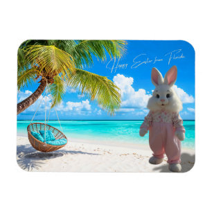 Frohe Ostern von Florida Beach mit Osterhasen Magnet