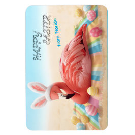 Frohe Ostern von Florida Flamingo Osterhase am Str Magnet