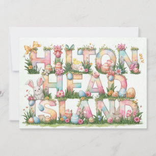 Frohe Ostern von Hilton Head Island Feiertagskarte