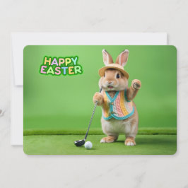 Frohe Ostern von Hilton Head Island Golf Bunny Feiertagskarte