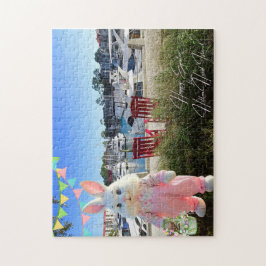 Frohe Ostern von Hilton Head Island Harbour Town Puzzle