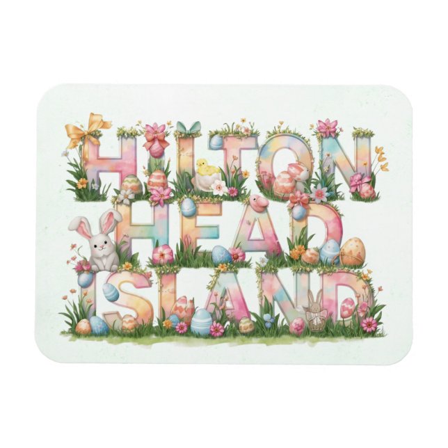 Frohe Ostern von Hilton Head Island Magnet (Horizontal)