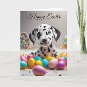 Frohe Ostern Welpe Feiertagskarte