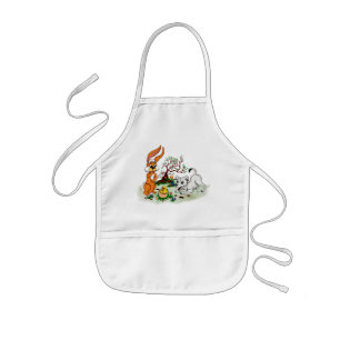 Frohe Ostern! Welpe, Küken, Hase Kinderschürze