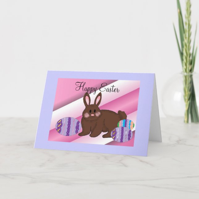 Frohe Ostern Wünsche Feiertagskarte (Vorderseite)