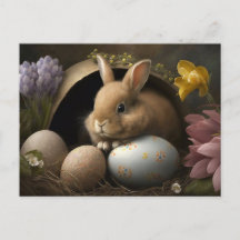 Frohe Ostern Wünsche Postkarte