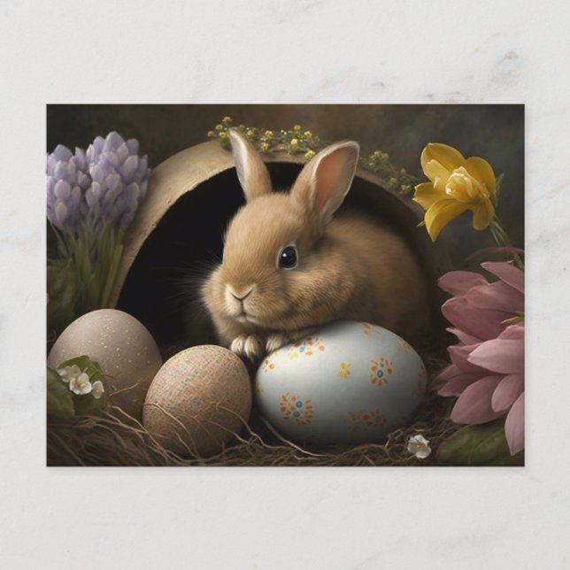 Frohe Ostern Wünsche Postkarte (Vorderseite)