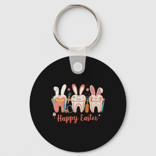 Frohe Ostern Zähne Zahn Hasenohren Dental Zahnarzt Schlüsselanhänger