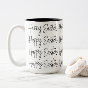 Frohe Ostern Zweifarbige Tasse