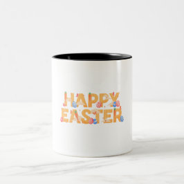 Frohe Ostern Zweifarbige Tasse