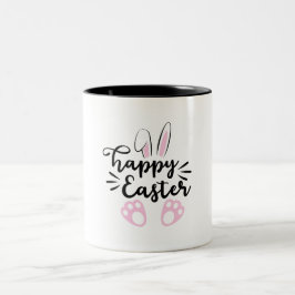 Frohe Ostern Zweifarbige Tasse