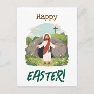 Frohe Osternzeit Beste Wünsche zum Karfreitag Postkarte