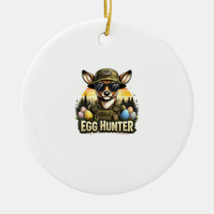 Frohe Ostertag Camo Lustige Jagd Jungen Männer Ost Keramik Ornament