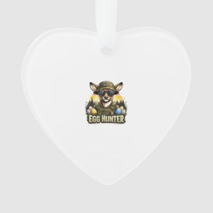 Frohe Ostertag Camo Lustige Jagd Jungen Männer Ost Ornament