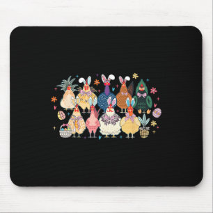 Frohe Ostertag Huhn Osterhase Ei Ostern R Mousepad