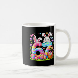 Frohe Ostertage 67 Hase bunte Eier Korb Kaffeetasse