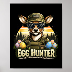 Frohe Ostertage Camo Lustige Jagd Jungen Männer Os Poster