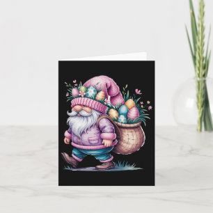 Frohe Ostertage Gnome Bunny Eier Süße Frohe Ostern Karte