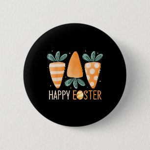 Frohe Ostertage Süße Karotten Lustiger Hase Ostern Button