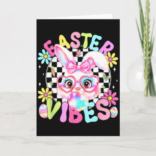 Frohe Ostervibes Süßer Hase Bubble Gum Fa Karte