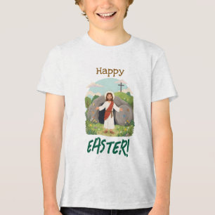 Frohe Osterzeit Beste Wünsche Karfreitag Tri-Blend Shirt