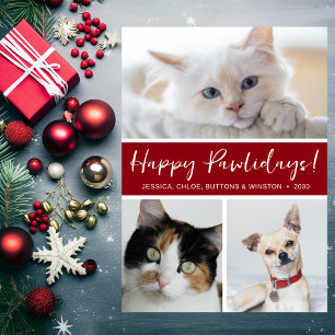 Frohe Pawlidays 3 Foto Feiertagskarte