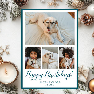 Frohe Pawlidays 4 Foto Feiertagskarte